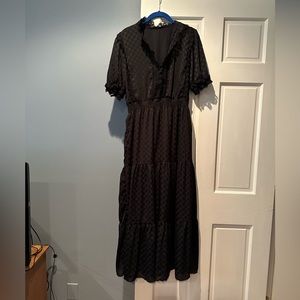 Long Black Max Studio Dress